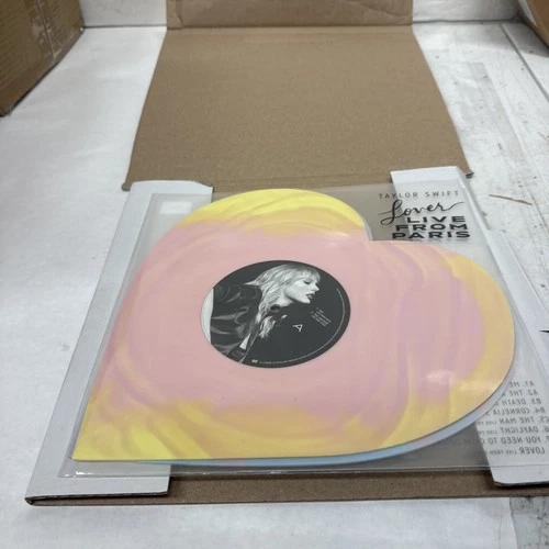 Taylor Swift Lover (Live From Paris) Heart Shaped Vinyl