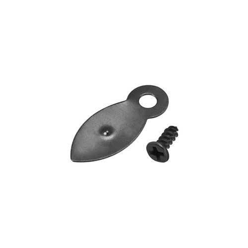 Frame Turn Button, 7/8" Metal Flat with Screws for Hanging, 50 Pcs (Black) - Picture 1 of 3