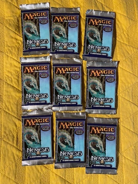 Magic: The Gathering Nemesis Sealed Collectible Card Game Packs in