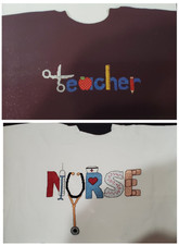 Imaginating Nurse or Teacher cross stitch needlework patterns-gift idea