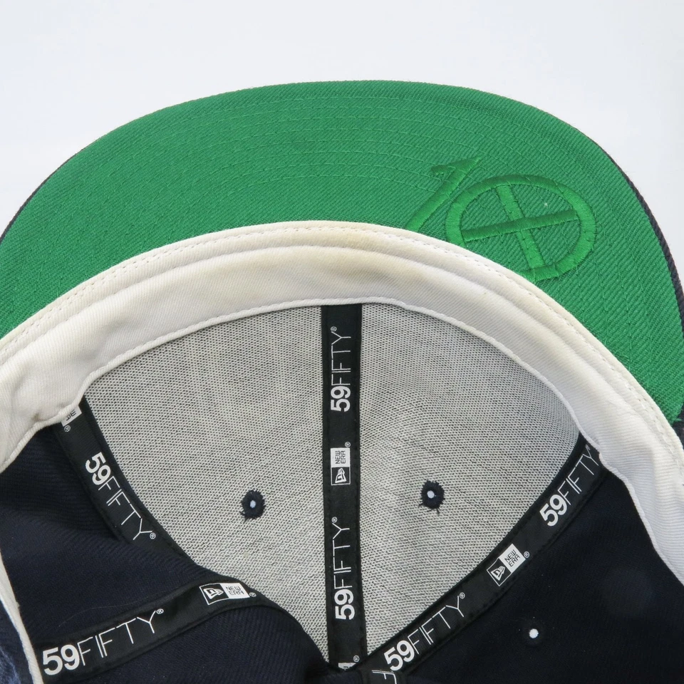 10.Deep Hat New Era 59FIFTY Men's 7 1/2 Navy White Script Logo - Image 4 of 4