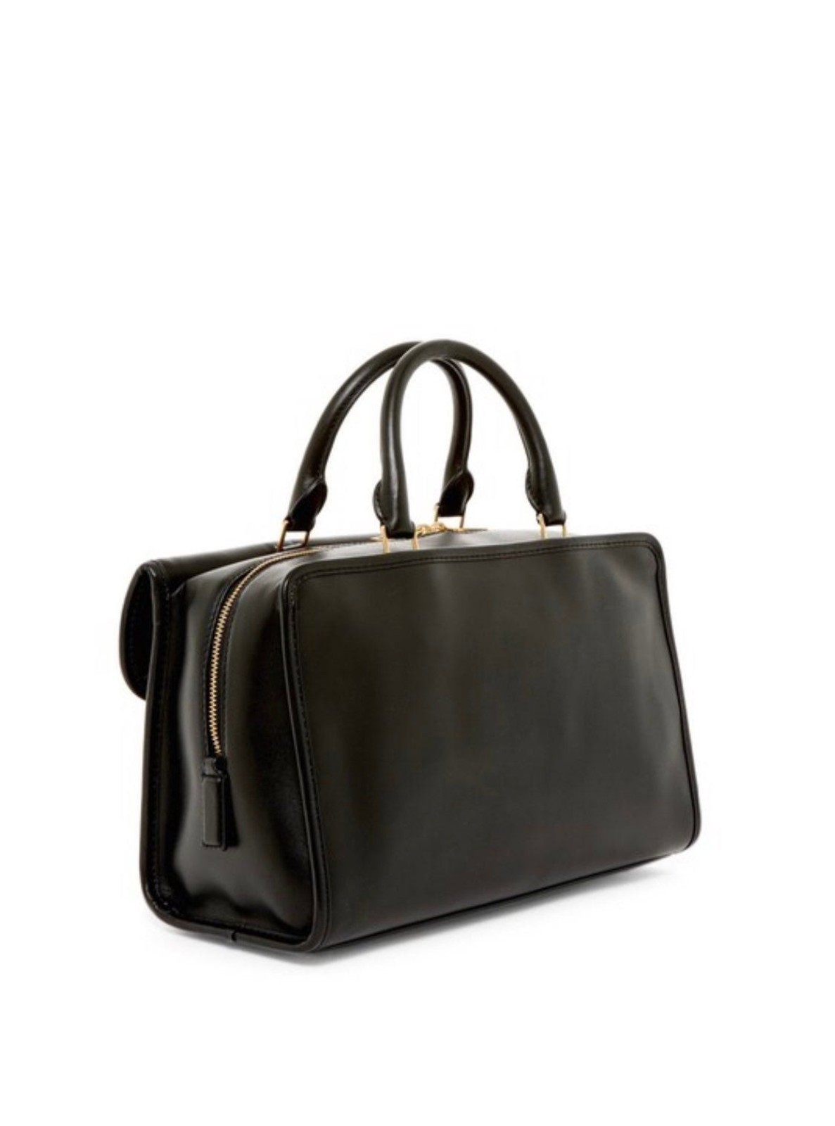 Black and Gold Women's Madison East/West Tote Black leather bag elegant medium image 2