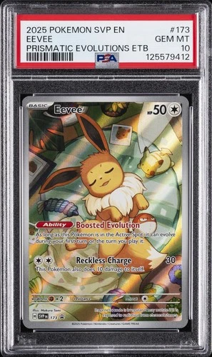 2025 POKEMON SVP EN-SV BLACK STAR PROMO #173 EEVEE PSA 10