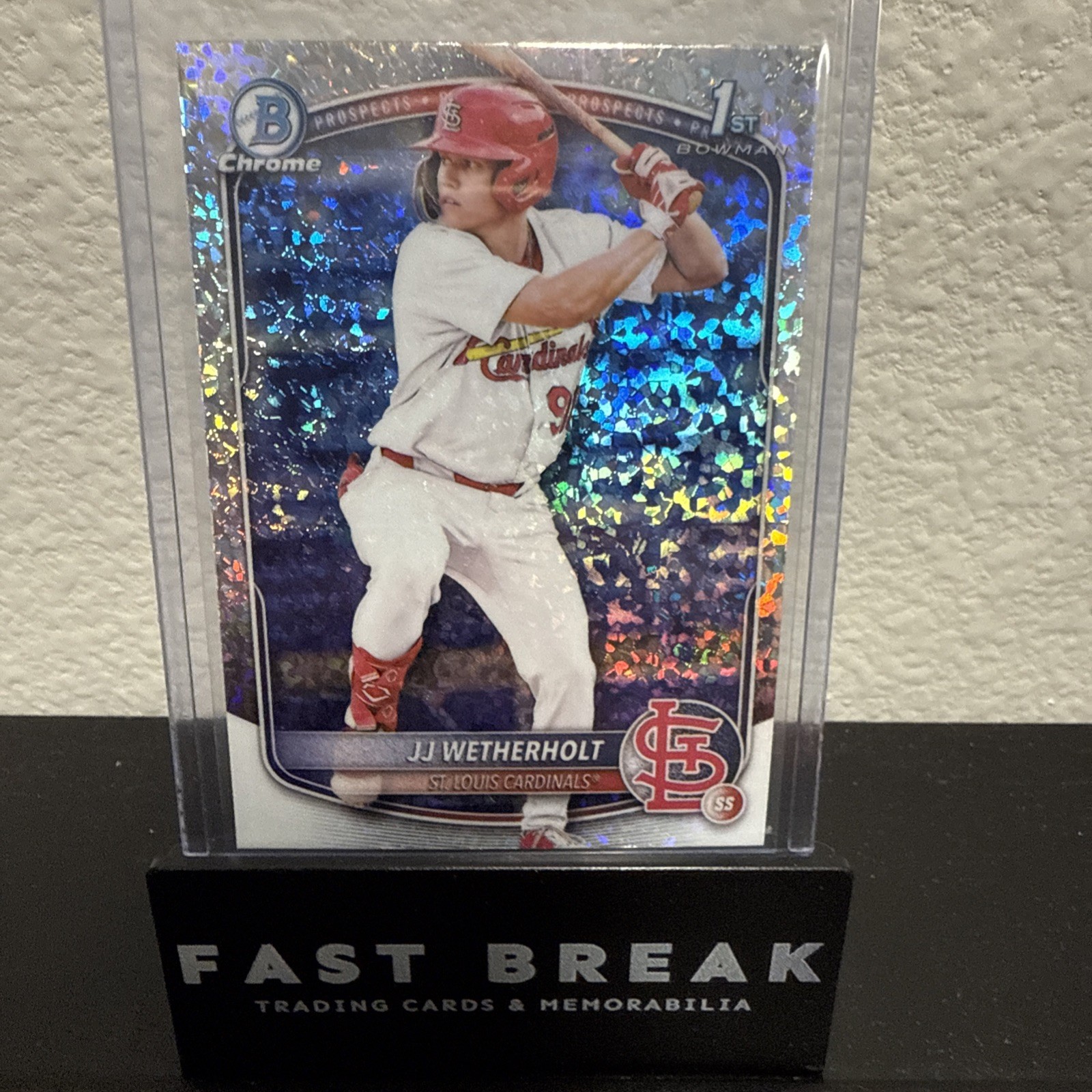 2025 Bowman JJ Wetherholt - 1st Chrome Prospect - Mini Diamonds Refractor