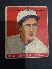 1933 Goudey Big League Chewing Gum - R319 Mickey Cochrane #76
