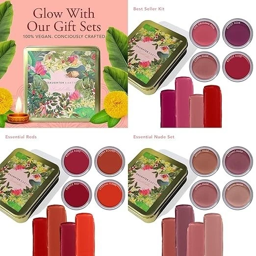 DAUGHTER EARTH Vegane Lip and Cheek Tint Combo | Matte Natural Blush for Women | - Bild 4 von 4