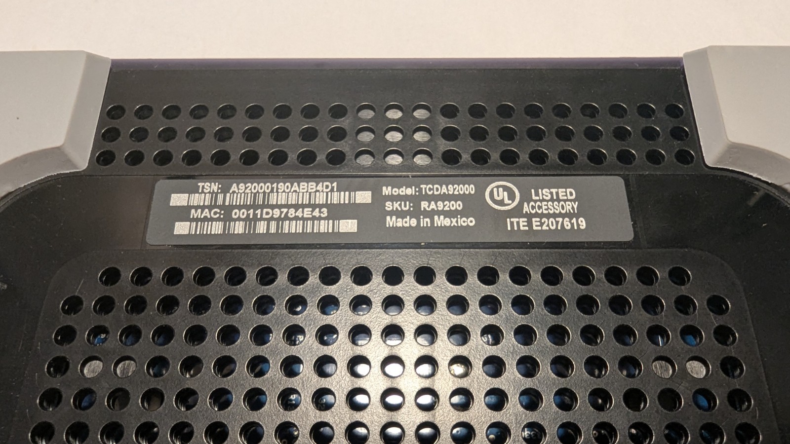 TiVo Mini Receiver & Power Supply TCDA92000 (No Remote) Used