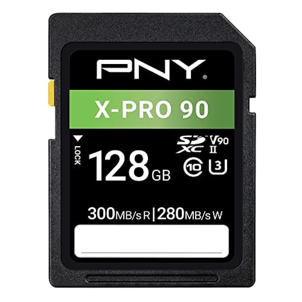(TG. 128GB) PNY Scheda di Memoria Flash SD 128GB X-PRO 90 Classe 10 U3 V90 UHS-I
