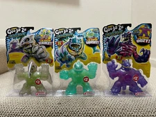 Heroes Of Goo Jit Zu Dino squishy BONES X-Ray Lot of 3 Terrack Shredz Thrash