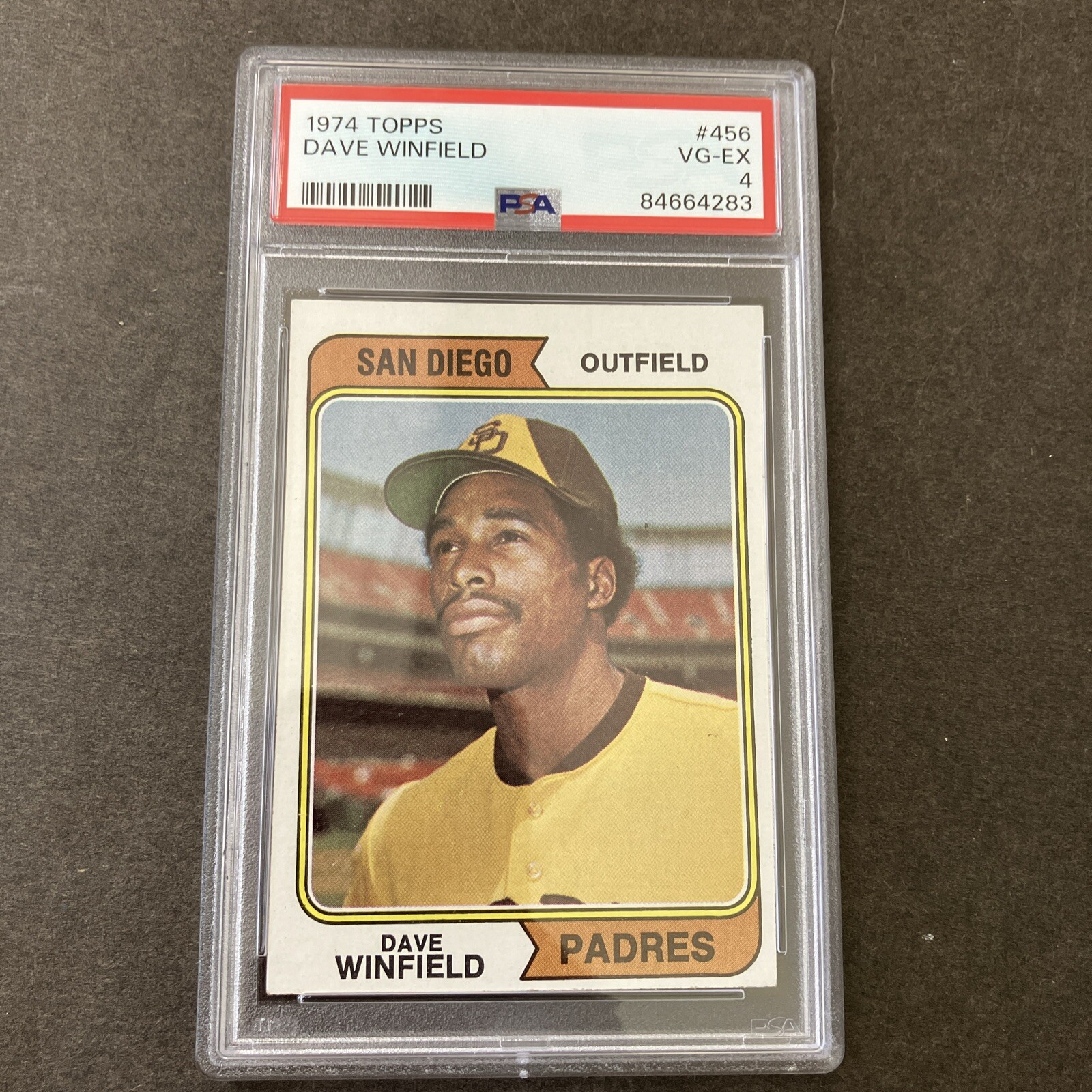 1974 TOPPS DAVE WINFIELD #456 GRADED 4 VG-EX PSA #84664283