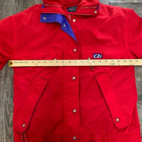 VTG CB Sports 3 in 1 Ski Jacket S/M Red/Blue Red Fleece Liner Removable Jacket - Picture 17 of 24