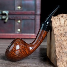 Pipa de tabaco de brezo a mano alzada MUXIANG tallo Cumberland pipa de madera para fumar Dublín