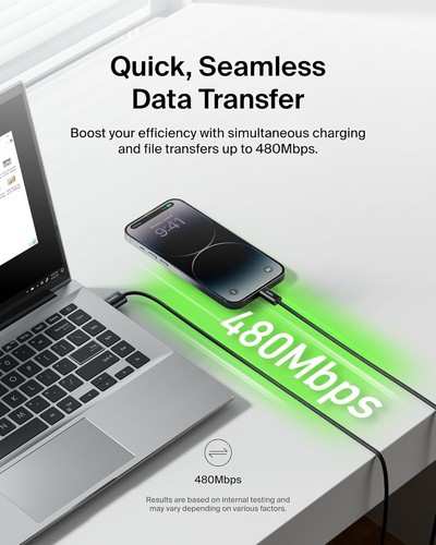 Belkin 2-Pack Braided USB-A to Cable 5ft - Soft, Flexible for iPhone - Picture 3 of 7