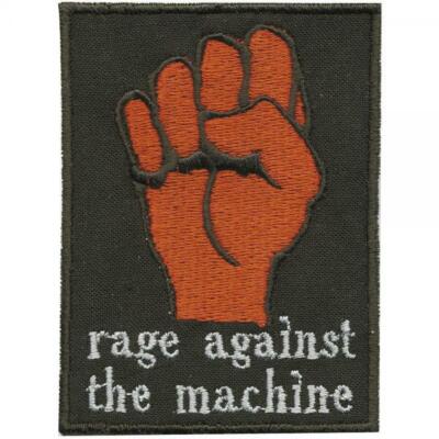 Aufnäher Applikation Spruch - Rage against the Machine - 02038 - Gr. ca. 9cm x  