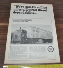 1965 International Truck Ad Detroit Diesel 8V-71 6V-71 Standard Trailer Monsanto