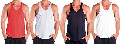 Herren Gym Bodybuilding Stringer Weste Trainingskleidung Training Baumwolle Muskelweste