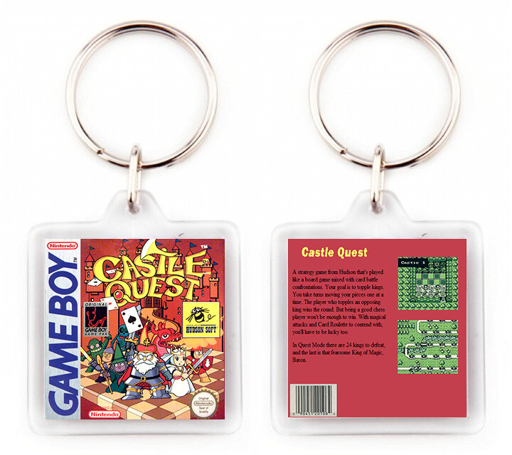Castle Quest Game Boy Nintendo Porte-Clés Porte-Clé
