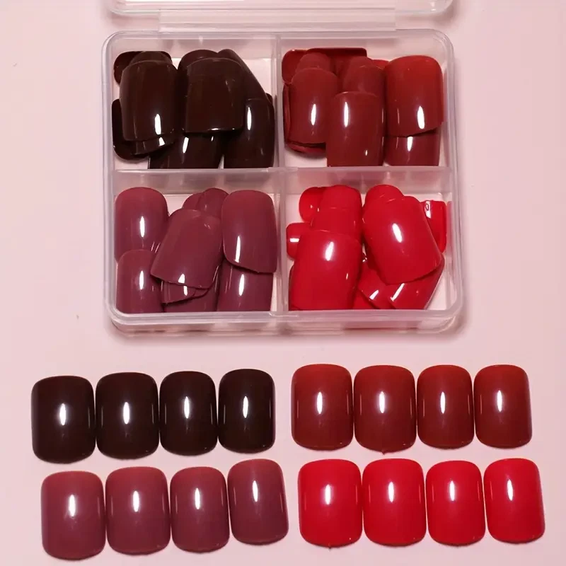 96 Press On Nails * Selbstklebende Nägel * künstliche Fingernägel * Full Cover R - Bild 3 von 4