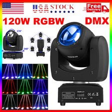 120W RGBW DMX LED Stage Lighting Moving Head Beam DJ Club Party Disco Spot US