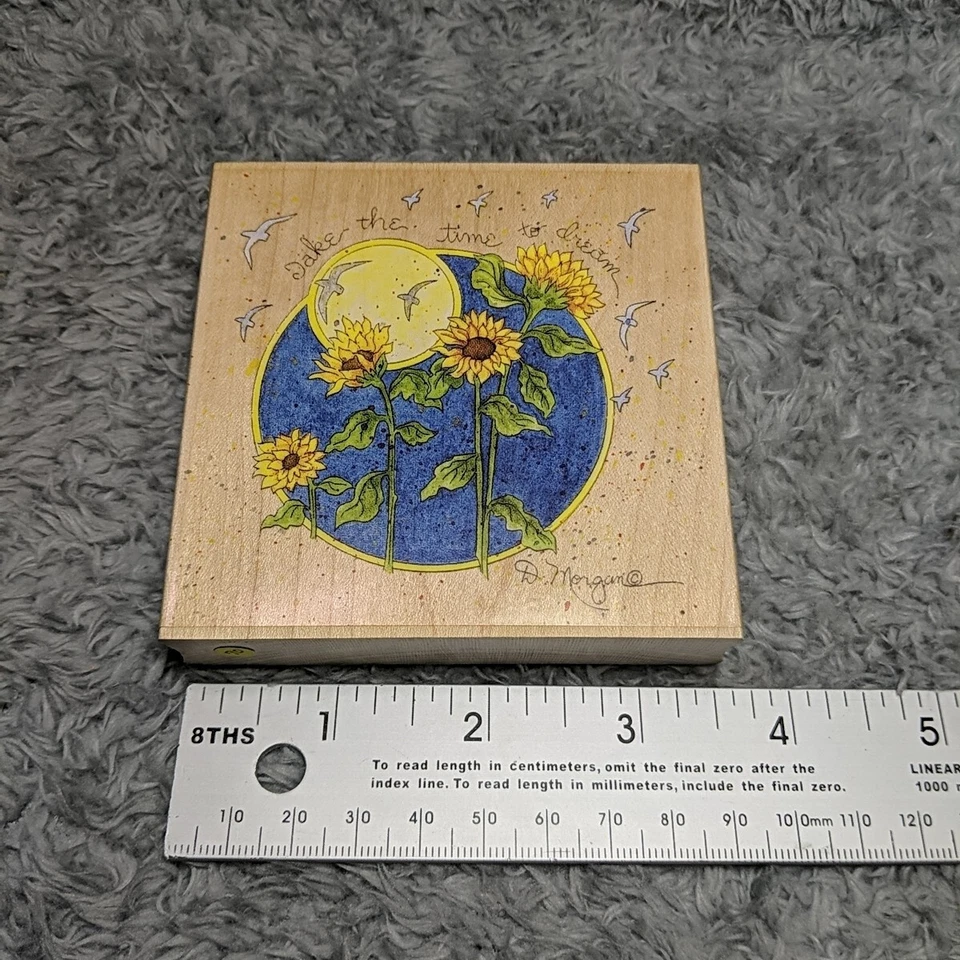 Estampillas Happen Inc, tómate el tiempo para soñar sello de goma flor de colección girasol #60038 Foto 3 de 4