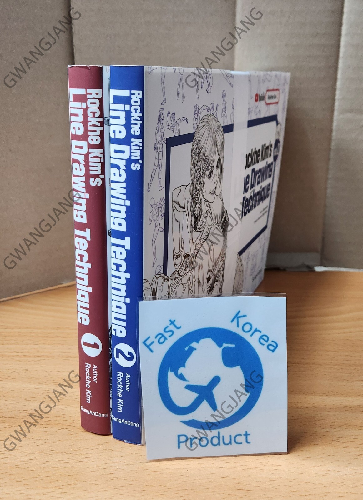 RockHe Kim's Anatomy Line Drawing Technique Set Books English Ver Art illustrate