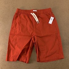 Old Navy Boys Size XL Bronzed Amber Textured Canvas Non-Stretch Jogger Shorts