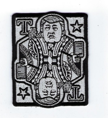 PRESIDENT DONALD CARD HAT PATCH BIKER PIN UP US PRESIDENTIAL The Deplorables WOW