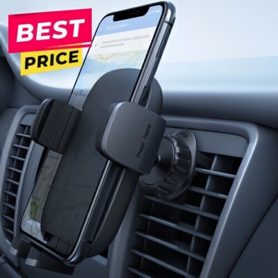Universal Car Mount Air Vent Phone Holder for Samsung iphone 16 15 14 13 Pro GPS