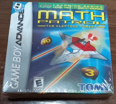 Math Patrol: The Kleptoid Threat (GBA) Nintendo GameBoy Advance - NEW AND SEALED