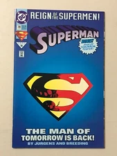 SUPERMAN #78 NM DC COMICS 1993 - DIE CUT COVER