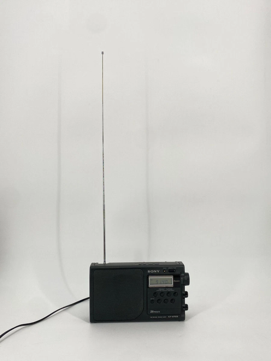 * RADIO SONY ICF-M760S 3 BAND UKW 90ER 1993 VINTAGE WECKER