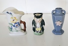 Vintage Miniature Porcelain Vases Made In Occupied Japan Set of 3