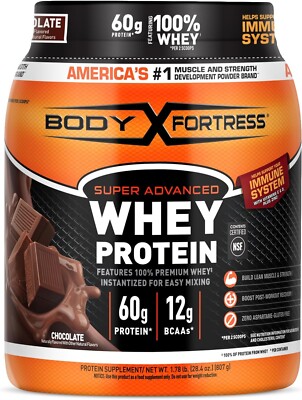 Body Fortress Super Advanced 100% Premium Whey Protein Powder 1.78lbs