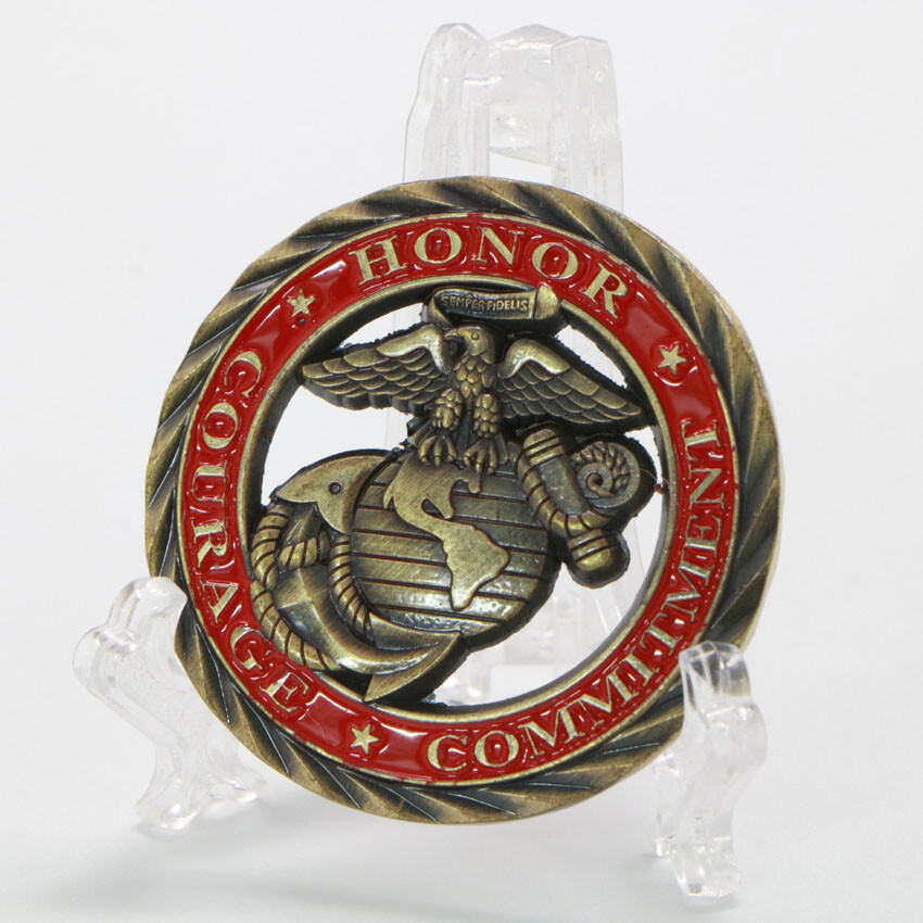 10PCS Medal Challenge Coin USA Marine Corps Bronze Collectible Commemorative