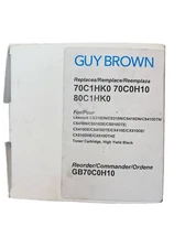 Lexmark 70C1HK0 70C0H10 80C1HK0 High Yield Black Toner