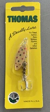 Thomas EP Spinn 1/5 oz Gold /Black/Red A Deadly Lure USA  NOS