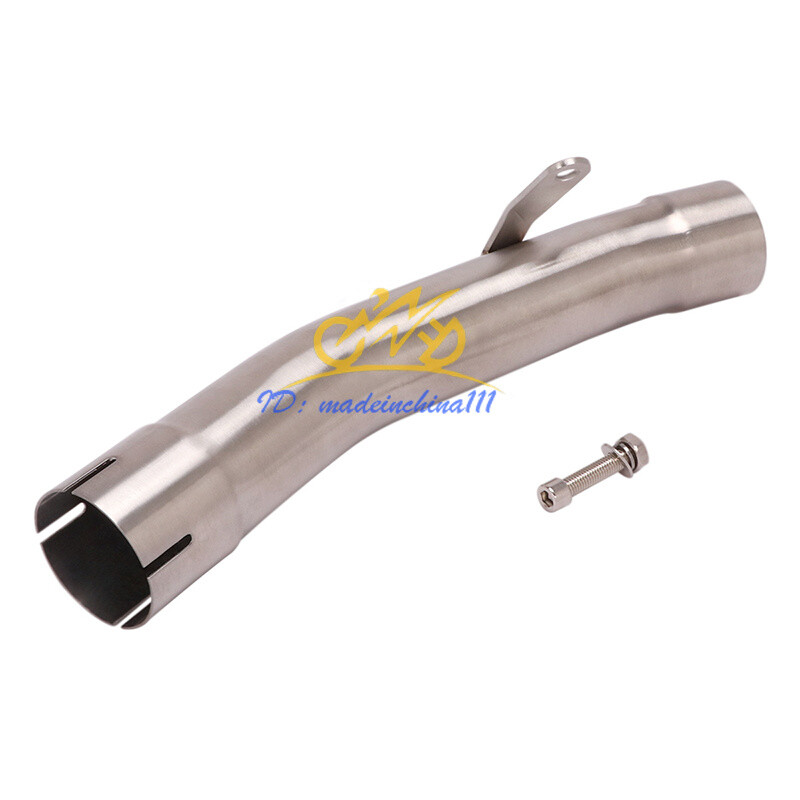 Exhaust Mid Link Pipe Connect Tube Escape For Kawasaki Ninja ZX6R