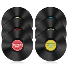 6PCS Real Vinyl Records Lot of 12" Vinyl Records for Crafts  Decoration Viny...