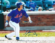 Autographed Matt den Dekker New York Mets  8x10 photo- COA 
