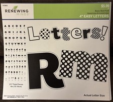 4  WHITE RENEWING MINDS EASY LETTERS BASIC BOLD FONT UPPER  LOWERCASE-NEW