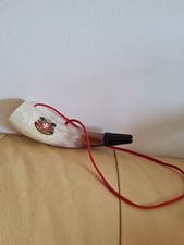 Vintage Decorative Switzerland Souvenir Cow Bull Blowing Horn