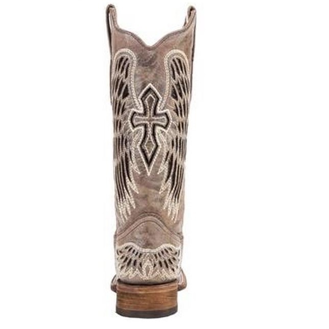 Bottes Cowgirl Corral A1197 - Cuir Vieilli, Talon 3.8cm, Style Western