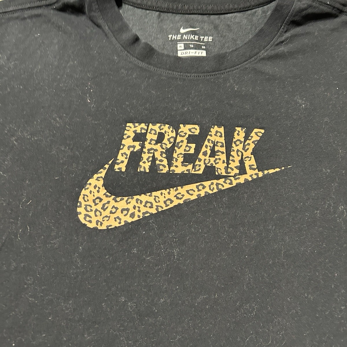 Nike Freak Swoosh Leopard Cheetah Print Men's XL T-Shirt | eBay