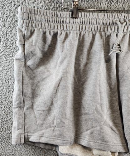 adidas Plus Essentials Linear Logo French Terry Shorts Women's 3X Gray Heather - Picture 4 of 17
