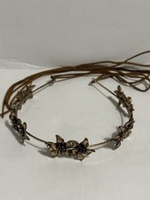 Golden Floral Tiara Headband