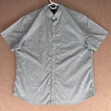 Banana Republic Men Size XL Floral Tech Stretch Slim Flex Fit S/S Casual Shirt