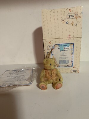 1993 CHERISHED TEDDIE # 912816 BUCKY BEAR FIGURINE