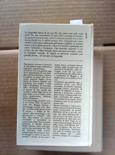 UCCELLI DI ROVO - COLLEEN MCCULLOUGH - 1977 - BOMPIANI - 1ED. - romanzo (1 - Foto 2 di 3