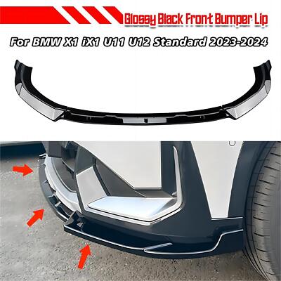 Frontstoßstange Splitter Spoiler Lippe Für BMW X1 iX1 U11 U12 Standard 2023-2024