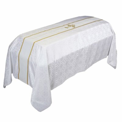 FUNERAL PALL WITH CROSS EMBROIDERY (8' x 12')